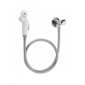 Ducha Higiênica Branca C/ Registro 1/4 Volta 1,20mt Blukit