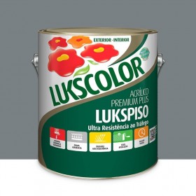 Tinta p/ Piso Acrílico Premium Plus Lukspiso Cinza 3,6L Lukscolor
