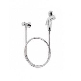 Ducha Higiênica Cromada C/ Registro 1/4 Volta 1,20mt Blukit