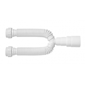 Sifão Tubo Extensivo Duplo Universal 72cm Branco c/Porca Blukit