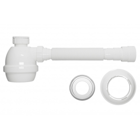 Sifão Copo Extensivo Universal p/ Tanque Pia Branco 031301 Blukit