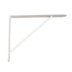 Suporte Mão Francesa p/ Prateleira Leve Branco 25cm Zamar