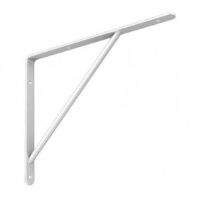 Suporte Mão Francesa p/ Prateleira Leve Branco 30cm Zamar