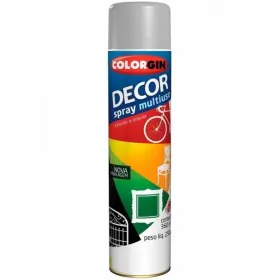 Tinta Spray Decor Multiuso Cinza Brilhante 360ml Colorgin