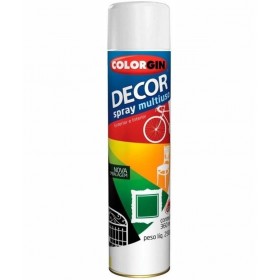 Tinta Spray Decor Multiuso Branco Brilhante 360ml Colorgin