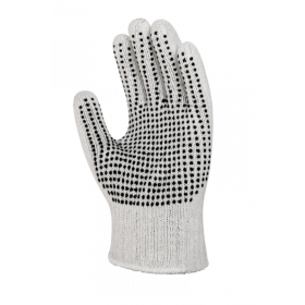 Luva de Malha Algodão Pigmentada Bege Tamanho 9 Acrilon