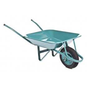 Carrinho de Mão Pedreiro Azul 60L Completo Reforçado Metalpama