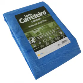 Lona Carreteiro Impermeável Multiuso Azul 4m X 3m