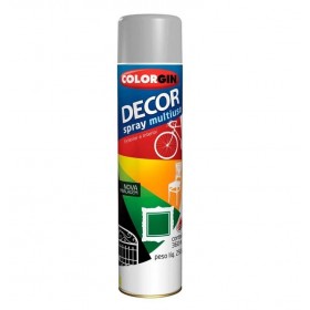 Tinta Spray Decor Primer Uso Geral Cinza 360ml Colorgin