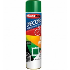 Tinta Spray Decor Multiuso Verde Folha Brilhante 360ml Colorgin