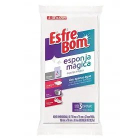 Esponja Mágica Conjunto c/ 03 Unidades Esfrebom Bettanin