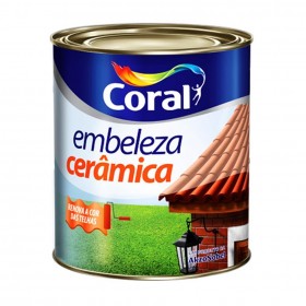 Tinta p/ Telhas e Tijolos Embeleza Cerâmica Brilhante 900ml Coral