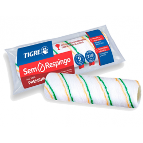Rolo Lã Sintética Premium Anti Respingo 23cm s/ Cabo 1374 Tigre