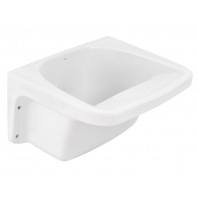 Tanque 40L Louça Branco Esmaltado Linha Izy 60cm x 50cm TQ03 Deca