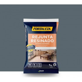 Rejunte Resinado Cerâmico e Porcelanato Platina 1kg Fortaleza