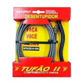 Desentupidor Tufão de Canos Profissional c/ Mola Rotativa 15m Overtime