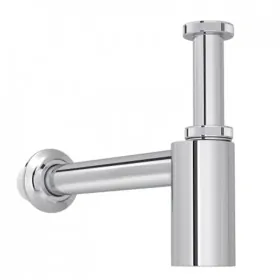 Sifão Pia de Cozinha e Tanque Rígido Metal Cromado 1.1/4" 30cm Deca