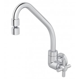 Torneira Cozinha Bica Móvel Parede Cromada Izy C-37 1168 Deca