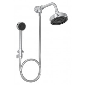 Kit Chuveiro Ducha de Parede Cromado c/ Desviador Universal e Ducha Manual Acqua Plus Deca