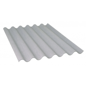 Telha Fibrocimento Ondulada Cinza 1,53m x 1,10m x 6mm Multilit