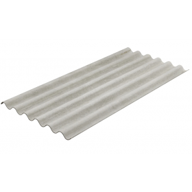 Telha Fibrocimento Ondulada Cinza 2,44m x 1,10m x 6mm Multilit