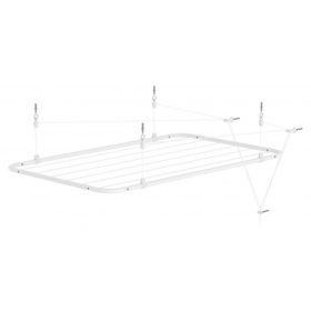 Varal de Teto Reforçado Retrátil Branco 90cm x 56cm VTB9056 Brasforma