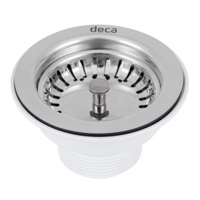 Válvula Americana p/ Escoamento Cromada Luxo Pia Cozinha 3.1/2" Deca