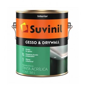 Tinta Acrílica p/ Gesso e Drywall Branco Fosco 3,6L Suvinil