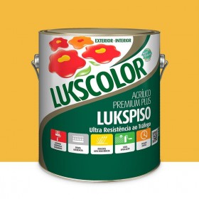 Tinta p/ Piso Acrílico Premium Plus Amarela Demarcação 3,6L Lukscolor