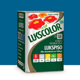 Tinta p/ Piso Acrílico Premium Plus Lukspiso Azul 18L Lukscolor