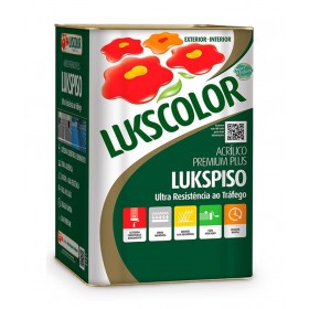 Tinta p/ Piso Acrílico Premium Plus Lukspiso Branco 18L Lukscolor