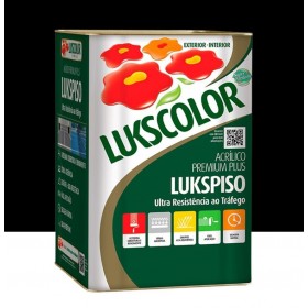 Tinta p/ Piso Acrílico Premium Plus Lukspiso Preto 18L Lukscolor