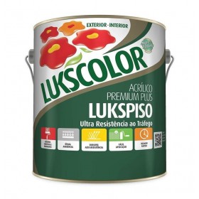 Tinta p/ Piso Acrílico Premium Plus Lukspiso Branco 3,6L Lukscolor