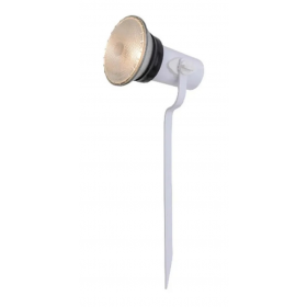 Espeto Projetor p/ Jardim Alumínio Branco Ideal Iluminação