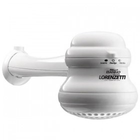 Chuveiro Loren Bello Banho Ultra Branco c/ Braço 5500W 220V Lorenzetti