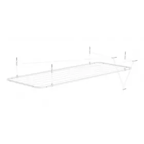 Varal de Teto Reforçado Retrátil Branco 140cm x 56cm VTB14056 Brasforma