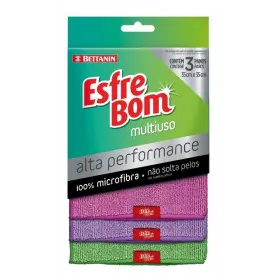 Pano Multiuso Alta Performance Microfibra c/ 03 Peças Esfrebom Bettanin