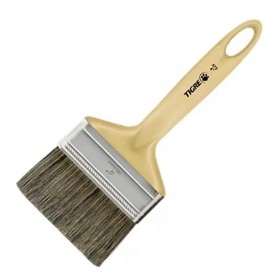 Pincel Trincha Premium Cerda Dupla p/ Latex e Acrílico 573 4" Tigre