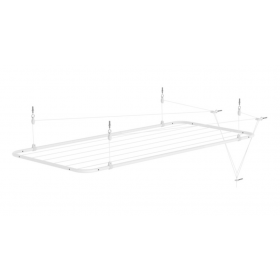 Varal de Teto Reforçado Retrátil Branco 120cm x 56cm VTB12056 Brasforma