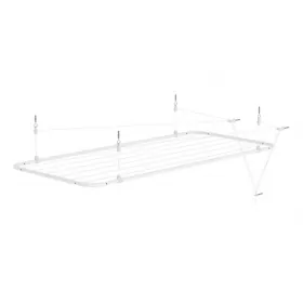 Varal de Teto Reforçado Retrátil Branco 120cm x 56cm VTB12056 Brasforma