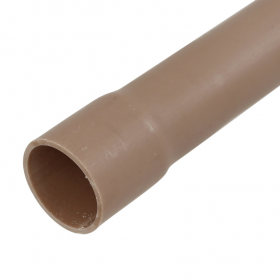 Cano Tubo PVC Soldável Marrom p/ Água Fria 1.1/4" 40mm c/ 6m Amanco