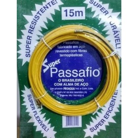 Passa Fio em Nylon c/ Alma em Cabo de Aço 15m Proaqua