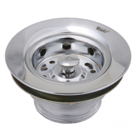 Válvula Americana Metal Reforçada p/ Pia Cozinha 3.1/2" Rieti