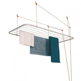 Varal de Teto em Aço Branco 90cm x 56cm 7091 Maxeb