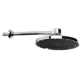 Chuveiro Ducha Fria Plástico Cromado Redondo 9" Luconi