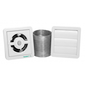 Exaustor Renovador Ar Bivolt c/ Sensor Presença 80 Completo Ventokit