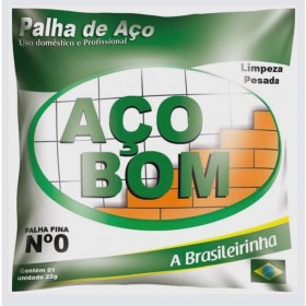 Palha de Aço Fina Número 0 Aço Bom