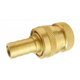 Engate Rápido Latão p/ Água Rosca 3/4" x Pino p/ Mangueira 1/2"