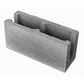 Bloco Canaleta Cimento / Concreto Estrutural 14 x 19 x 39cm 4,5Mpa