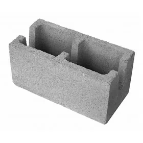Bloco Canaleta Cimento / Concreto Estrutural 19 x 19 x 39cm 4,5Mpa